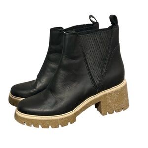 Dolce Vita black leather water resistant booties